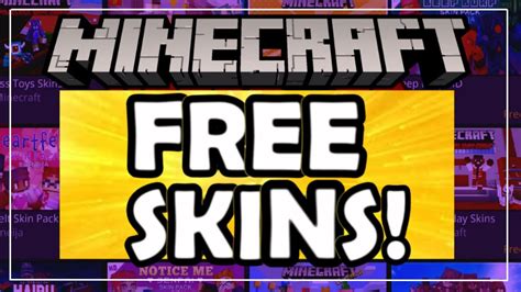 TOP 5 FREE SKINS IN minecraft BEDROCK!!! - YouTube