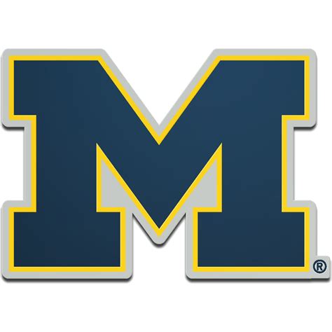 Michigan Wolverines Metallic Freeform Logo Auto Emblem - No Size ...