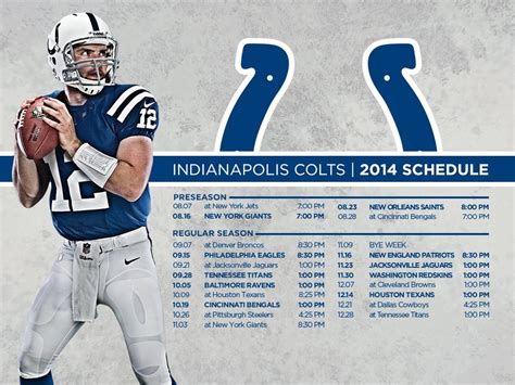 Colts Schedule Wallpaper - WallpaperSafari