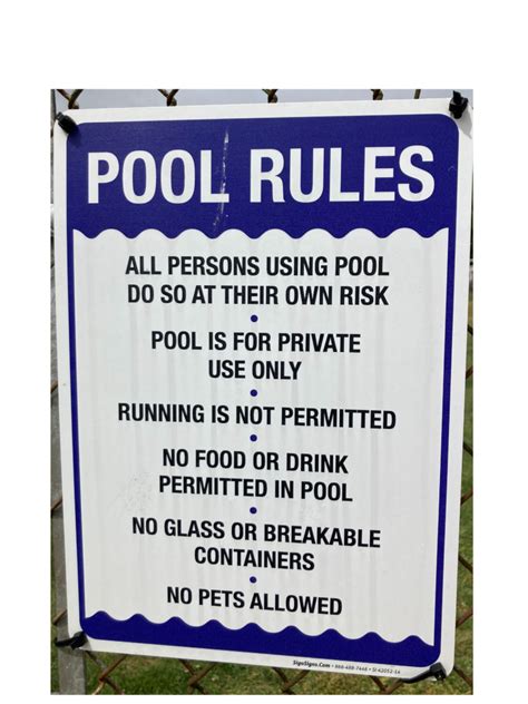 Pool Rules « Four Winds Club