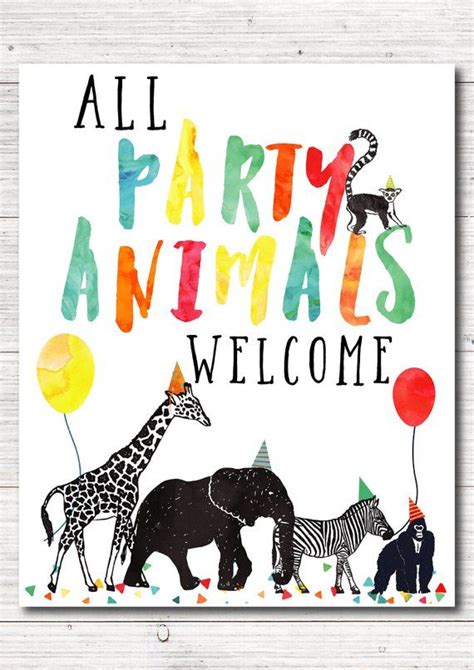 Custom Welcome Sign made to match the Calling All Party Animals ...