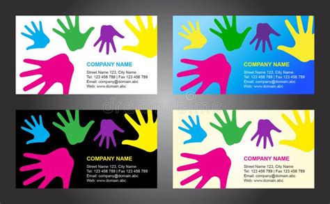 Business Card Template Design Stock Vector - Illustration of energy ...