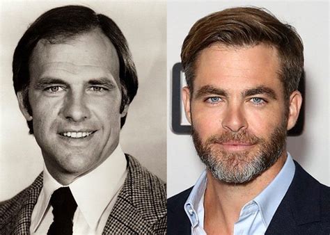 ROBERT PINE AND CHRIS PINE IN THEIR 30S | Old celebrities, Famous celebrities, Young celebrities