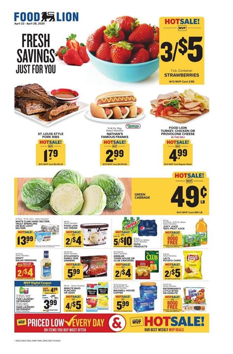 Food Lion Weekly Ad Apr 22 – Apr 28, 2020