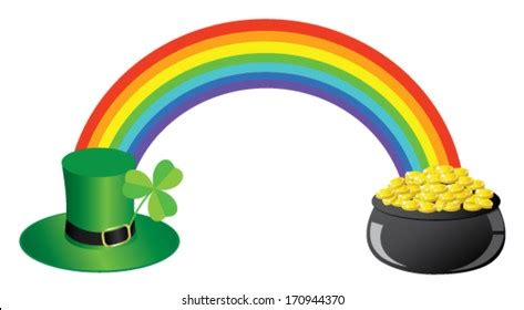 Pot Gold End Rainbow Photos, Images & Pictures | Shutterstock