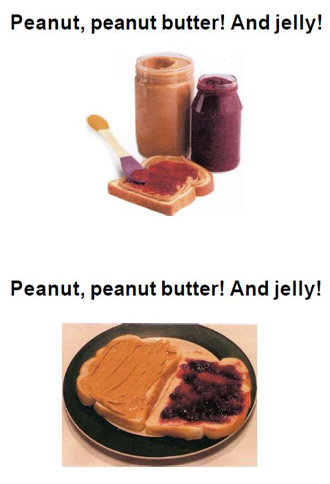 Song Worksheet: Peanut Butter & Jelly