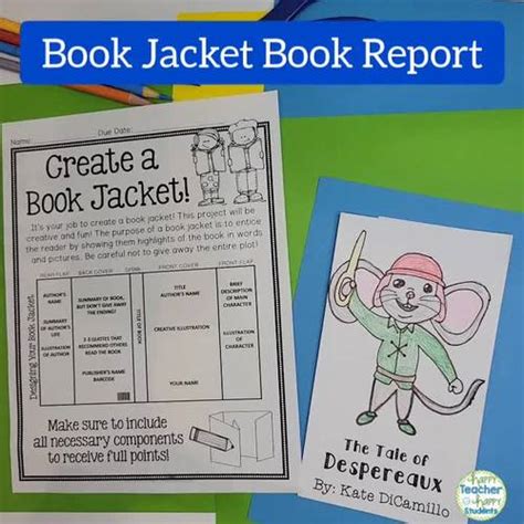 Book Jacket Book Report: Book Jacket template | Writing, Art & Reading combined!