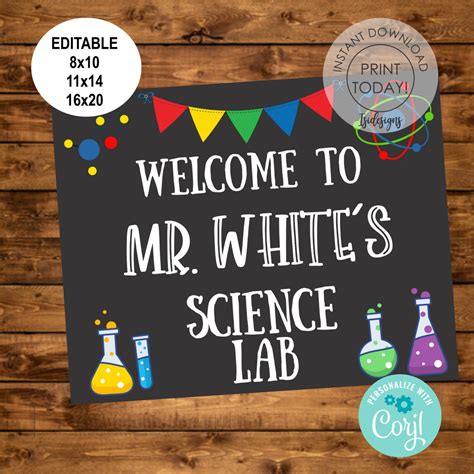 Editable Classroom Welcome Sign, Instant Download, Classroom Chalkboard ...