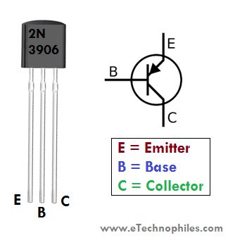 2N3906 Transistor Pinout, datasheet, and equivalent | Transistors ...