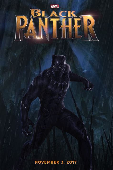 Black Panther movie poster by DComp on DeviantArt