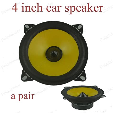 a pair 4 inch car audio stereo speaker PS401D 2x60W Full range car ...