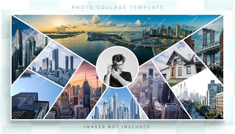 Premium PSD | Photo collage banner template