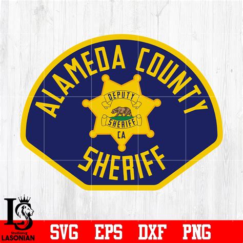 Badge Alameda County Sheriff svg eps dxf png file, digital d - Inspire Uplift