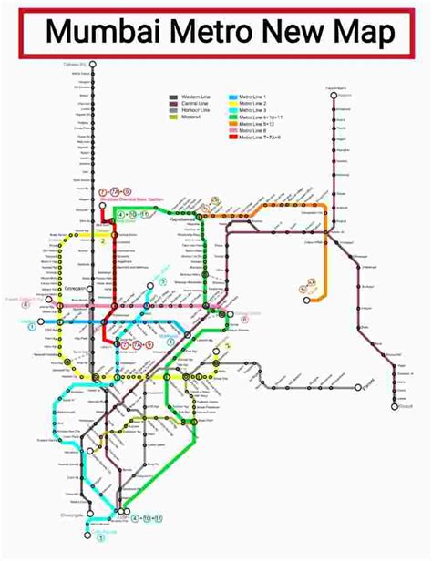 Mumbai Metro Map PDF Download