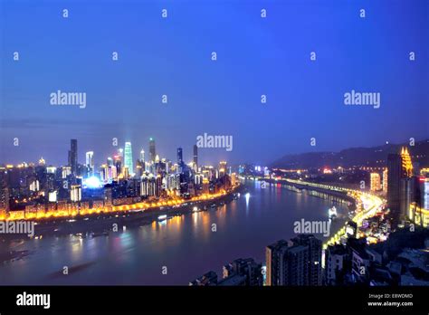 Chongqing City Night Stock Photo - Alamy