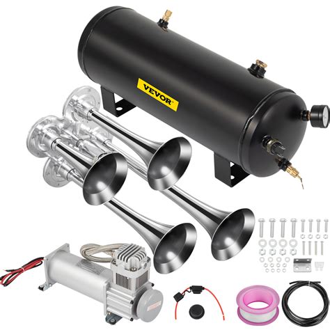 VEVOR Train Horns Kit For Trucks Train Horn Kit 150DB 2.6 Gal/10L Train ...