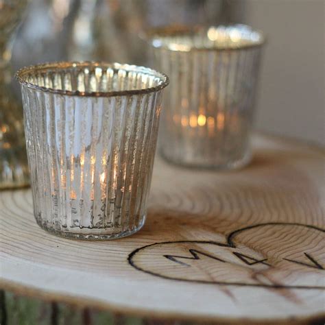 Silver Glass Tea Light Holders X Three By The Wedding of my Dreams ...