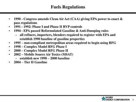 PPT - Impact of Clean Fuels Regulations to the Refining and LPG Industries PowerPoint ...