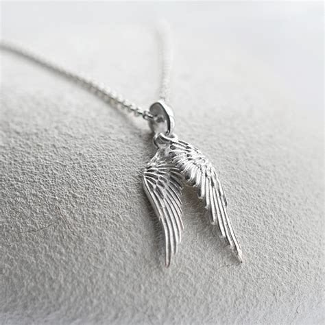 Sterling Silver Angel Wings Necklace – Martha Jackson Jewellery