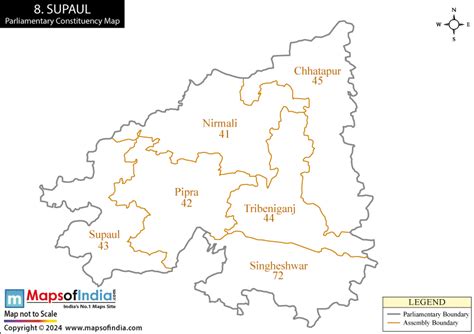 Supaul Parliamentary Constituency Map, Election Results and Winning MP