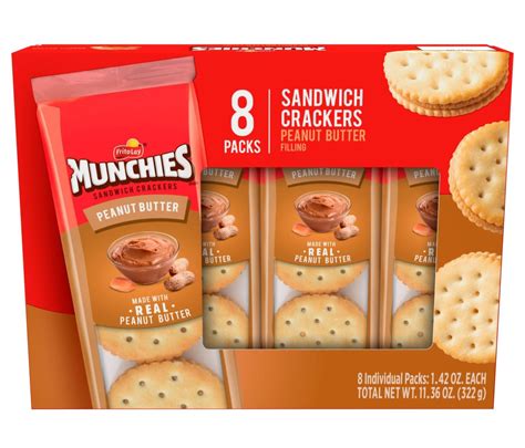 11 Munchies Peanut Butter Crackers Nutrition Facts - Facts.net