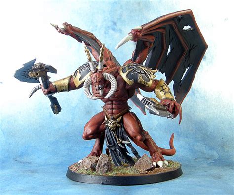 Khorne themed Chaos Space Marines Daemon Prince by darkcornerpainting ...