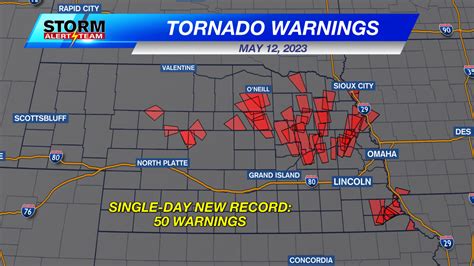 PHOTOS: Record-breaking number of tornado warnings issued in Nebraska