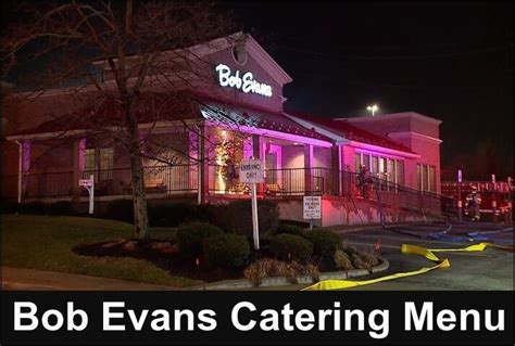 Bob Evans Catering Menu With Prices Aug 2024