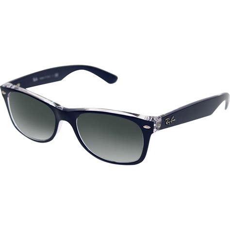 Ray-Ban Men's New Wayfarer RB2132-6053/71-52 Blue Wayfarer Sunglasses - Walmart.com