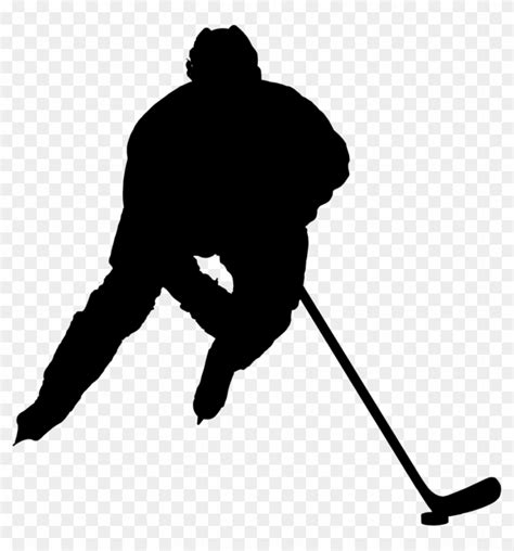 Hockey Silhouette Clipart (#3377382) - PikPng