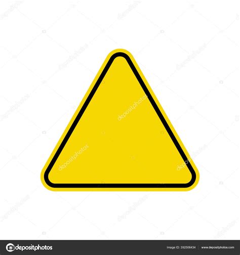 Caution Sign Yellow Triangle Warning Symbol Simple Flat Vector Icon Stock Vector Image by ...