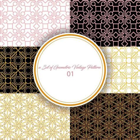 Vintage Geometric Patterns 03 688749 Vector Art at Vecteezy