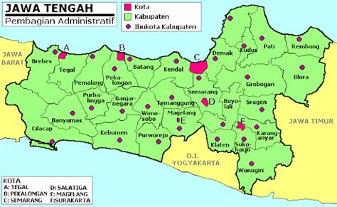 Daftar kabupaten dan kota di Jawa Tengah - Tentang Provinsi