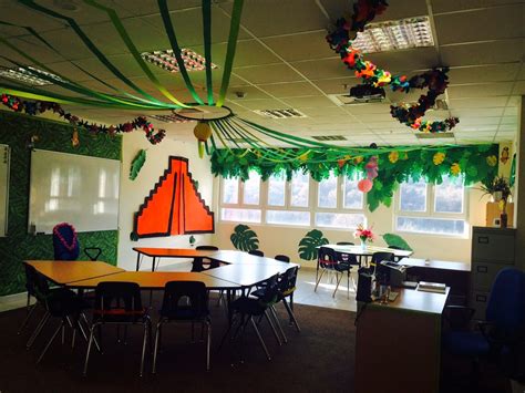 The Charming Classroom: Island Jungle Theme | Jungle theme, Rainforest ...