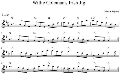 willie colemans irish jig for tin whistle | Tin whistle, Irish jig ...