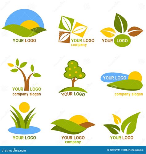 Nature Logos Cartoon Vector | CartoonDealer.com #13860285