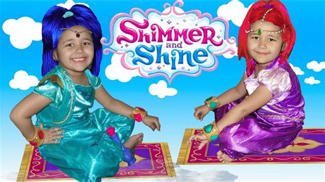 Shimmer and Shine Halloween Costumes Dress up and Surprise toys - YouTube