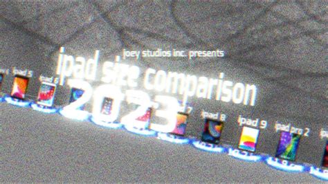 Ipad size comparison 2023 - YouTube