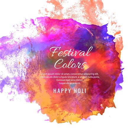 Happy Holi Indian spring festival of colors greeting vector illu 243732 Vector Art at Vecteezy