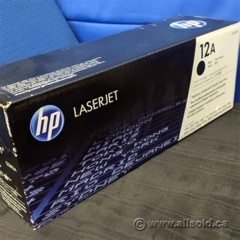 HP LaserJet 12A Black Printer Toner Cartridge - Allsold.ca - Buy & Sell Used Office Furniture ...