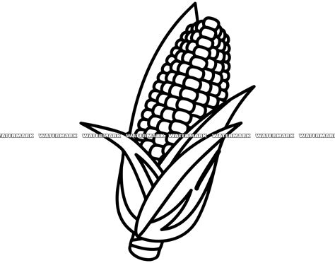 Corn SVG, Corn Cut File, Corn DXF, Corn PNG, Corn Clipart, Corn ...