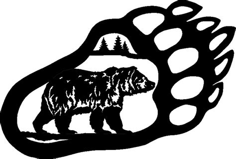 Bear Paw Stencil - Cliparts.co