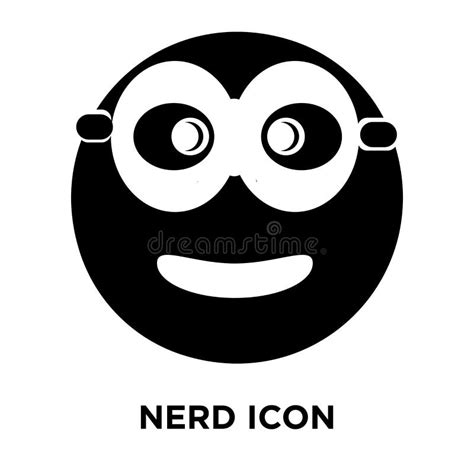 Nerd Icon Vector Isolated on White Background, Logo Concept of N Stock ...