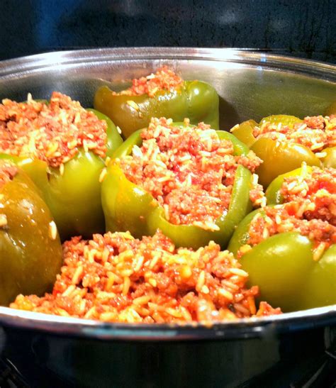 Locally Grown {stuffed green peppers recipe}