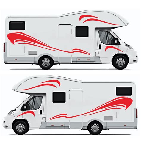 Motorhome Stripes Camper Van Horsebox Caravan RV Decals Sticker Graphic – Alexnld.com