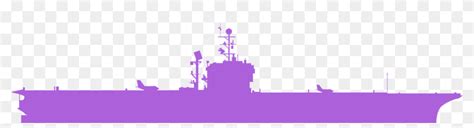 Aircraft Carrier Silhouette, HD Png Download - 1280x339(#6910793) - PngFind