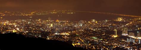 Night View of the Penang Hill, Malaysia. Stock Photo - Image of mountain, architecture: 57301874