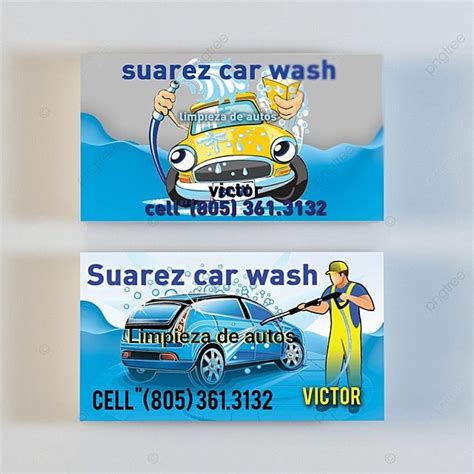 Car Wash Business Card Ideas