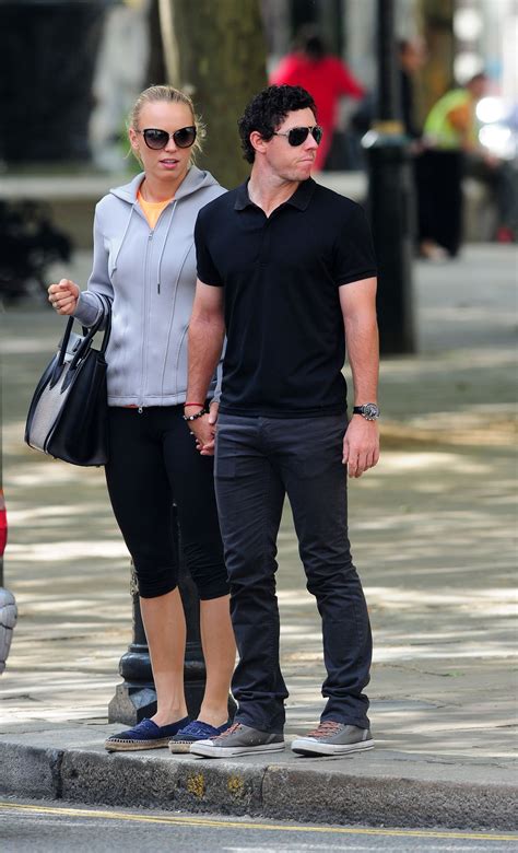 Caroline Wozniacki With Rory McIlroy in London - May 2014 • CelebMafia