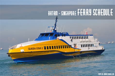 Batam Singapore Ferry Schedule (Batam Fast, Sindo, Majestic, Horizon)